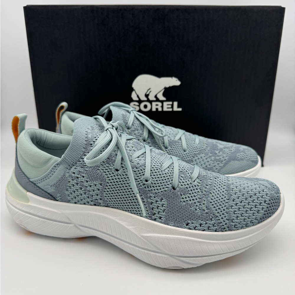 Sorel Explorer Blitz Stride Lace Crushed Blue/Cinder Grey, Women's Size 8 B (M)